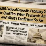 $2,000 Federal Deposits February 2026