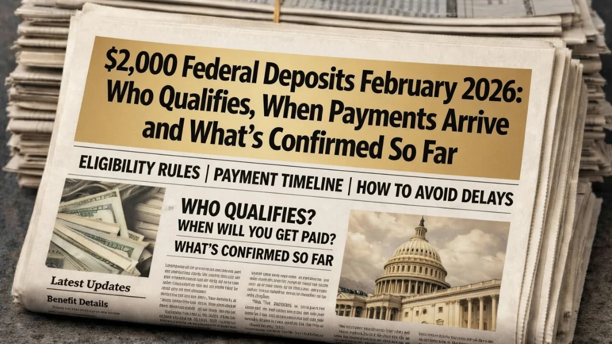 $2,000 Federal Deposits February 2026